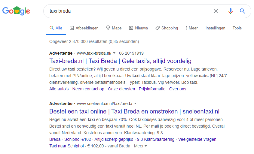 taxi breda