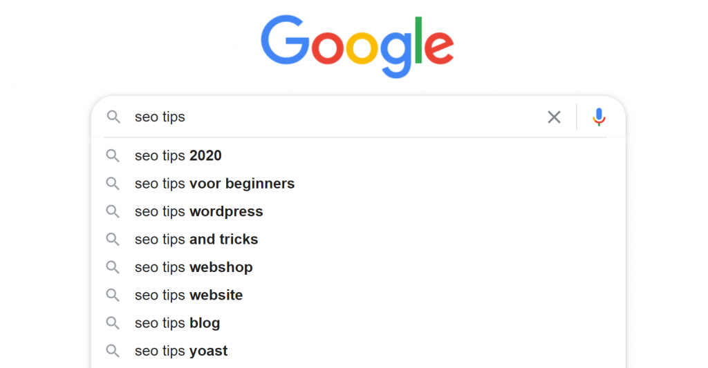 Gebruik de zoeksuggesties van Google om je blog SEO-proof te maken.