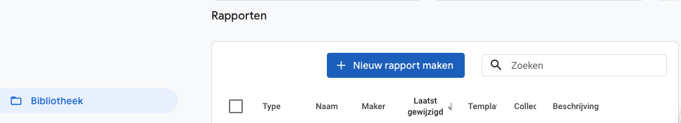 Nieuw rapport maken in GA4