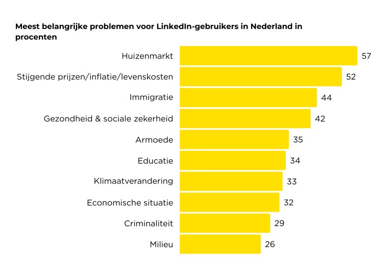 Belangrijkste problemen linkedin gebruikers Nederland