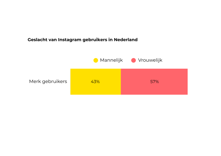 Instagram geslachtsverdeling 2025