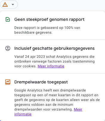 Drempelwaarde Google Analytics 4