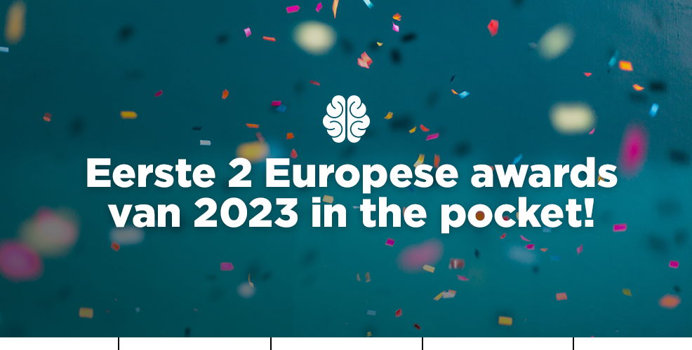 Eerste 2 Europese awards van 2023 in the pocket!