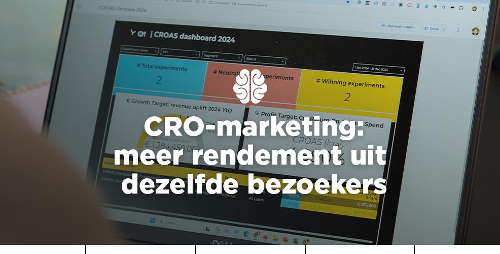 CRO-marketing: meer rendement uit dezelfde bezoekers